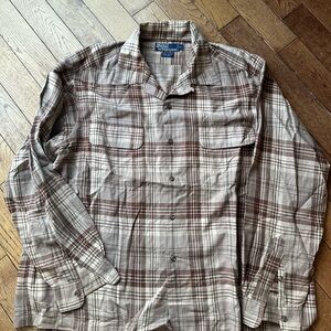 Ralph Lauren Brown Casual Button Down Shirt
